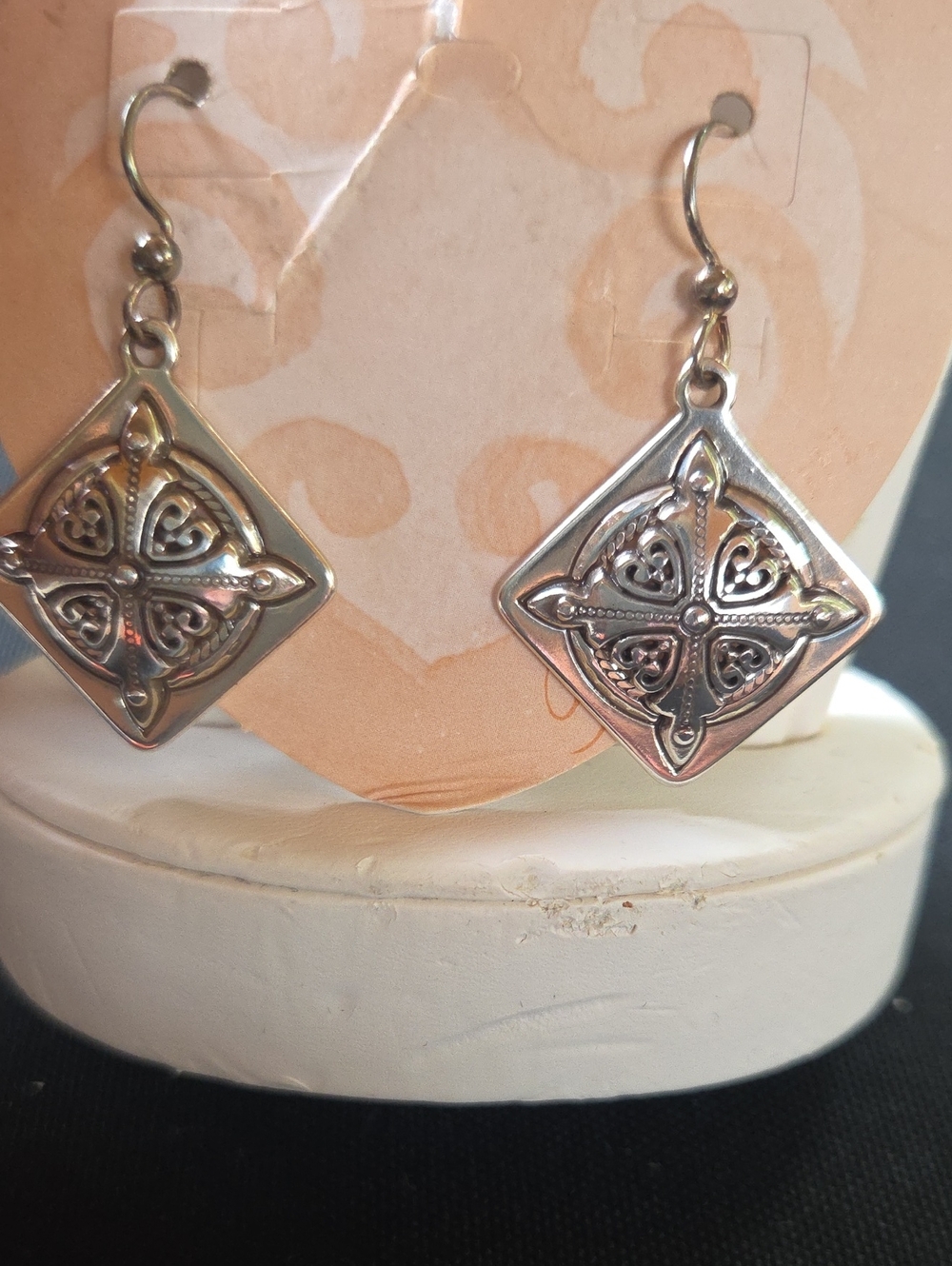 Brighton Sterling Silver Filigree Diamond Drop Earrings